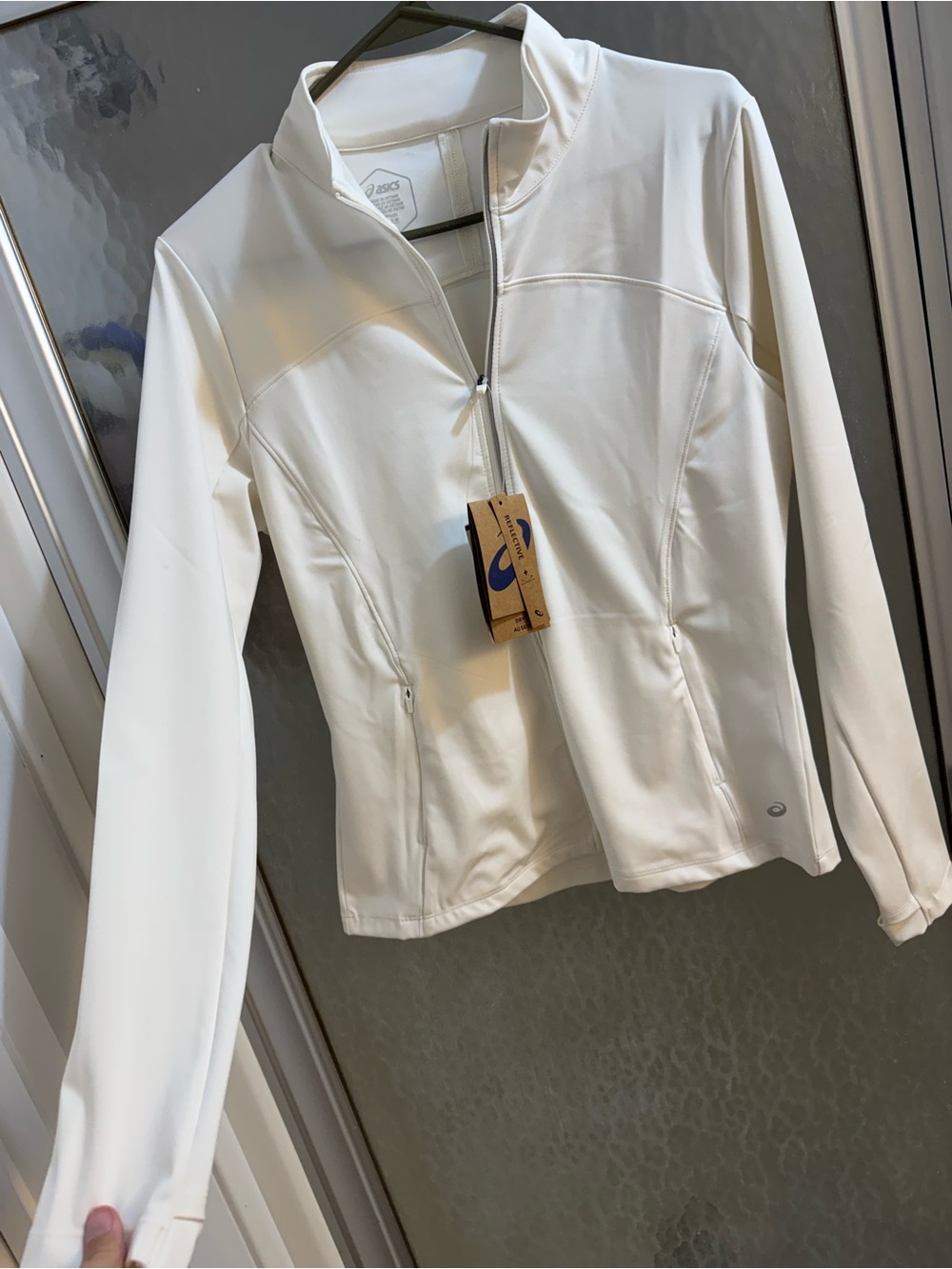Asics Women’s White Full-Zip Yogo Jacket